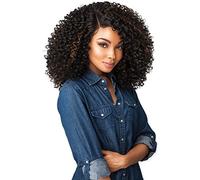 Sensationnel Curls Kinksandco Perruque en dentelle large avec ligne de cheveux naturelle pré-épilée pour des textures naturelles de cheveux 3C à 4C (1B Noir cassé)