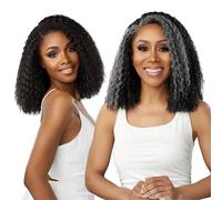 Sensationnel Dashly Lace Saltandpepper Perruque synthétique avec raie nouée à la main (CH30)