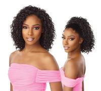 Sensationnel Demi-perruque tissage instantan 14 perruques synthtiques avec cordon de serrage rglable pour un mlange de cheveux sans coutu