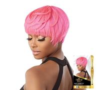 Sensationnel Empire Perruque de cheveux humains - Collection inspirée des célébrités Cia - Cheveux pré-coiffés en salon de coiffure (1B noir cassé)