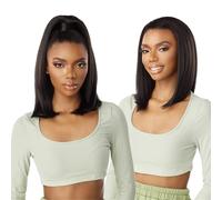 Sensationnel Instant Updown Halfwig Pony - IUD 19 4 Style en 1 demi-perruque et crampon de poney (1B Offblack)