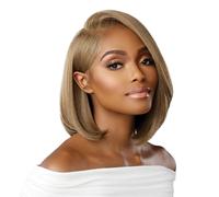 SENSATIONNEL Lage nue 13x6 Wigs - Unite 3 Synthetique sans glu sans glucide avec une lacet plus grande de lacet plus grande en dentelle plus gran