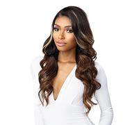 Sensationnel Mélange de cheveux humains Butta Lace - Glam Wave 61 cm (couleur : 1 noir de jais)