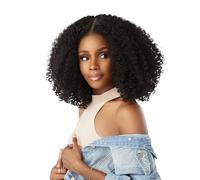 Sensationnel Perruque bou Kinkyedges Kinkyedges - Cheveux crépus en zigzag - 35,6 cm - Dentelle naturelle - Texture crépue - Ligne des cheveux pour des textures naturelles de cheveux 3C à 4C
