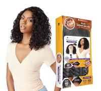 Sensationnel Perruque bou Kinkyedges Kinkyedges - Cheveux ondulés naturels 35,6 cm - 33 x 15,2 cm - Cheveux naturels 3C à 4C (2 brun foncé)