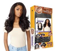 Sensationnel Perruque bou Kinkyedges Kinkyedges de 50,8 cm, 33 x 15,2 cm, texture crépue naturelle enveloppée pour textures de cheveux 3C à 4C (BALAYAGEMOCHA)