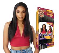 Sensationnel Perruque Curls Kinksandco Vpart - Unité 1 partie étroite sans colle - Texture crépue naturelle pour des textures de cheveux naturels 3C à 4C (1B noir cassé)
