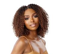 Sensationnel Perruque en cheveux synthétiques Butta Hd Lace Front - Unité 46 (couleur : 1B noir cassé)