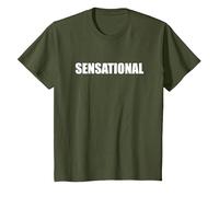 Sensationnel T-Shirt, Enfant, Olive, 2 Ans