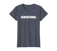 Sensationnel T-Shirt, Femme, Bleu Chiné, XXL