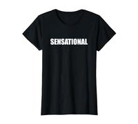 Sensationnel T-Shirt, Femme, Noir, XS