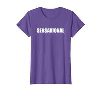 Sensationnel T-Shirt, Femme, Violet Chiné, M