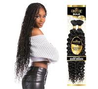 Sensationnel Tissage de cheveux humains Empire Water Wave en vrac 55,9 cm (couleur : 1 noir de jais)