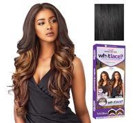 Sensationnel What Lace 13X6 Wigs - Solana Lacefrontal Hand Tied Glueless Synthetic With Natural Density Preplucked Hairline (1 JETBLACK)