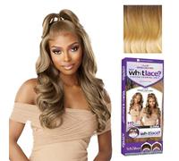 Sensationnel What Lace Perruque synthétique sans colle avec densité naturelle pré-épilée 33 x 15 cm
