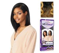 Sensationnel What Lace Perruques 33 x 15 cm - Dentelle frontale synthétique sans colle avec densité naturelle pré-épilée (MP/doré)