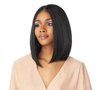 Sensationnel What Lace Perruques 33 x 15 cm - Dentelle frontale synthétique sans colle nouée à la main avec densité naturelle pré-épilée (MP/Rosegold)