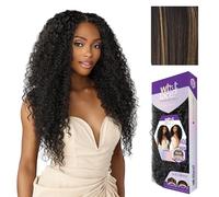 Sensationnel What Lace Perruques Aleena 33 x 15 cm - Dentelle frontale synthétique nouée à la main sans colle avec ligne de cheveux pré-épilée de densité naturelle (BALAYAGEGOLD)