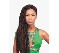 Sensationnel X-Pression Lot de 3 tresses au crochet pré-étirées - 91,4 cm (1B noir cassé)