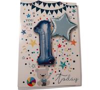 Sensations - Étoile - Ballon en plastique "You Are 1 Today" Pack de 2 - Film SG36939 (Taille unique) (Bleu)