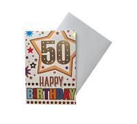 Sensations / Xpress Yourself Carte d'anniversaire pour homme 50, 13,5 x 19,5 cm