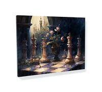 Sense Canvas Chess Romantic Watercolor 19 Canvas Art - Home Decor Wall Art Print Poster Painting Large 40x30 / 0.75