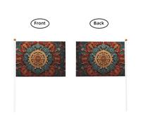 Sense of History Couronne de dix pièces avec drapeau imprimé double face 14 x 20,8 cm, convient pour les activités d'équipe encourageant