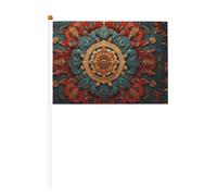 Sense of History Couronne de six pièces avec drapeau imprimé double face 14 x 20,8 cm, convient pour les activités d'équipe encourageant