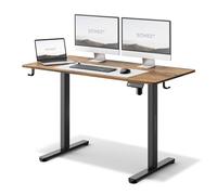 SENSE7 Bureau électrique Assis Debout Réglable Hauteur 120x 60cm Noir pin