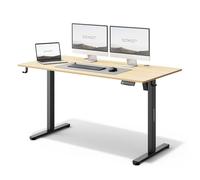 SENSE7 Bureau électrique Assis Debout Réglable Hauteur 140x70 Noir