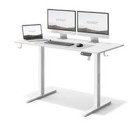 SENSE7 Bureau Gaming électrique 120x60cm Blanc Moteur Silencieux 70kg