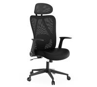 SENSE7 Chaise Bureau Ergonomique Siege Gaming Fauteuil Confortable Office Chair Gamer PC avec Support Lombaire Appuie-Tête Accoudoir Réglables Max 150kg Maille Respirante Pivotante - Noxo Noir
