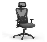Chaise de Bureau Ergonomique - SENSE7 - TONE - Appui-tête Réglable - Accoudoirs Ajustables - 130kg Noir