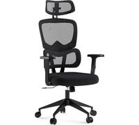 SENSE7 Chaise de Bureau Ergonomique Maille Appui-Tête Accoudoirs Réglables