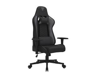 SENSE7 Chaise Gaming Spellcaster Plaque HDF Noir Gris Extra Size | pour bureau et maison, fauteuil gamer, poste informatique, console, usage quotidien, variante bicolore, format large