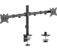 SENSE7 FLOAT DOUBLE 2x Support de moniteur Support de moniteur pour moniteur PC et téléviseur de 17 à 32 pouces Rotation et hauteur réglables 360° Rotation VESA