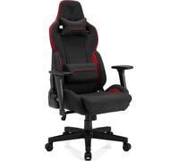 SENSE7 Gaming Chair - chaise de bureau ergonomique chaise avec accoudoirs 3D, inclinaison 160°, fonction bascule, rembourrage HDE™, gaslift, jusqu'à 150kg, noir-rouge