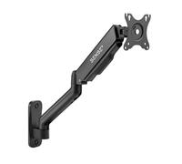 SENSE7 Hang Wall Arm, Support Écran PC 17"-32", Bras Écran PC VESA 75x75/100x100, Réglage en Hauteur, Inclinaison et Rotation, Gestion des Câbles, Portée Maximale 551 mm, Montage Mural, jusqu'à 9 kg