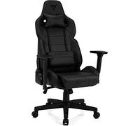 SENSE7 Jeu Sentinel Bureau Gamer Chaise Ergonomique Accoudoir Cadre en Acier Monobloc Angle d'inclinaison réglable Noir, Cuir, 40-48 x 72x59 5905669153003
