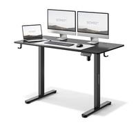 SENSE7 Nojo Bureau électrique, MDF, Black, Standard