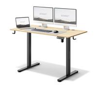 Bureau électrique - SENSE7 - NOJO - Réglable en hauteur - Plateau de câbles - Design Black-Pine