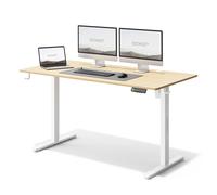 SENSE7 NOJO Table d'ordinateur Gaming Table de bureau, 140 x 70 cm, réglage électrique de la hauteur, fonction mémoire, porte-casque, organisateur de câbles