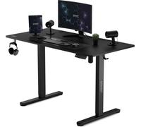 Sense7 Nojo Table d'ordinateur Gamingtisch Bureau, 120 x 60 cm, réglage électrique de la hauteur, fonction mémoire, porte-casque, organisateur de câbles