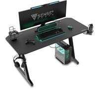 SENSE7 Nomad Classic Bureau, Table de Jeu 140 x 60, Support PC