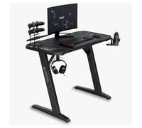 SENSE7 Nomad Cybernetic Bureau, Table de Jeu 100 x 50 cm, Support pour Casque, Porte-gobelet, Support pour Manette, Surface en Fibre de Carbone, Bureau de Jeu Ergonomique