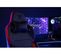 SENSE7 Sentinel Gaming Chair - Chaise de bureau ergonomique Chaise avec accoudoirs 3D, inclinaison 160°, fonction bascule, rembourrage HDE™, gas-lift, jusqu'à 150kg, noir
