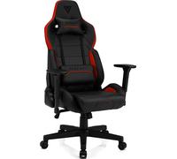 SENSE7 Sentinel Gaming Chair - Chaise de bureau ergonomique Chaise avec accoudoirs 3D, inclinaison 160°, fonction bascule, rembourrage HDE™, gas-lift, noir-rouge