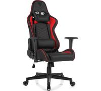 SENSE7 Spellcaster Gaming Chair - Chaise de bureau ergonomique avec accoudoirs 2D, fonction bascule, inclinaison 160°, éco-cuir, jusqu'à 150kg, pour gamer jusqu'à 185cm
