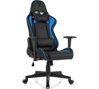 SENSE7 Spellcaster Gaming Chair - Chaise de bureau ergonomique avec accoudoirs 2D, fonction bascule, inclinaison 160°, éco-cuir, jusqu'à 150kg, pour gamer jusqu'à 185cm