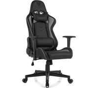 SENSE7 Spellcaster Gaming Chair - Chaise de bureau ergonomique avec accoudoirs 2D, fonction bascule, inclinaison 160°, éco-cuir, jusqu'à 150kg, pour gamer jusqu'à 185cm